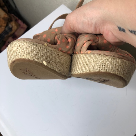 Splendid Polka Dot Espadrille Wedges - Picture 8 of 8